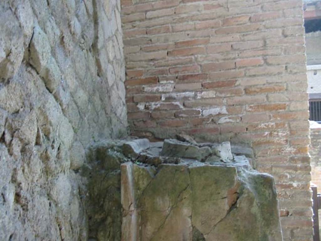 Decumanus Maximus, Herculaneum, number 8, May 2003. North side.
Photo courtesy of Nicolas Monteix.
