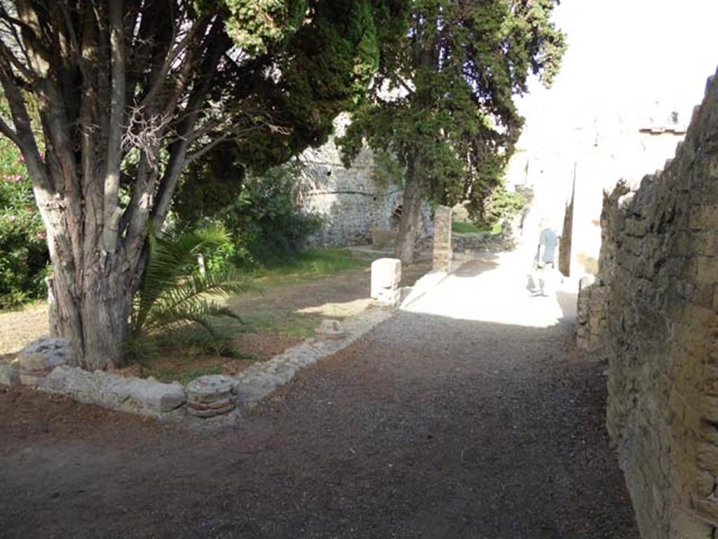 II.3 Herculaneum, October 2014. Looking north from south-east corner of portico. Photo courtesy of Michael Binns.

