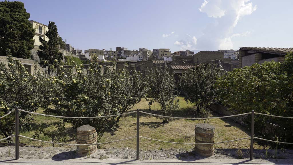 III.1 Herculaneum, August 2021. Area 31, looking north across garden area. Photo courtesy of Robert Hanson