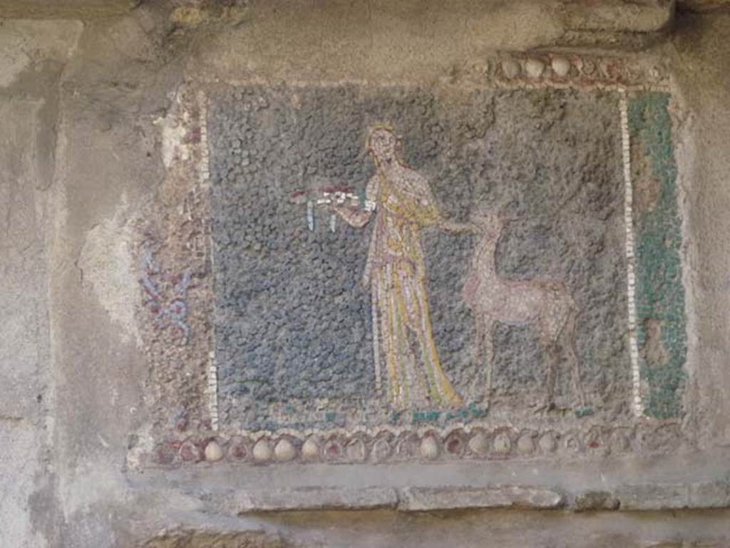 III.3 Herculaneum, October 2012. Frieze at south end, on right hand side. Photo courtesy of Michael Binns.
