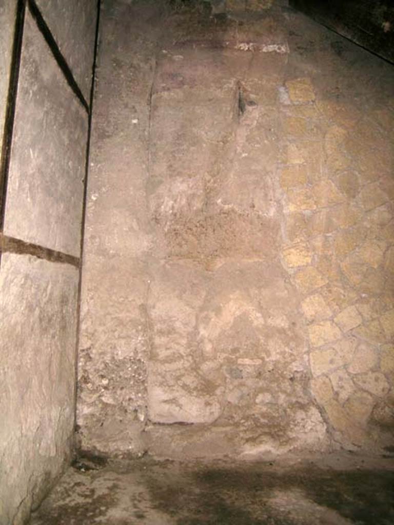 III.14, Herculaneum. April 2005. Looking towards west wall (enhanced).
Photo courtesy of Nicolas Monteix.
