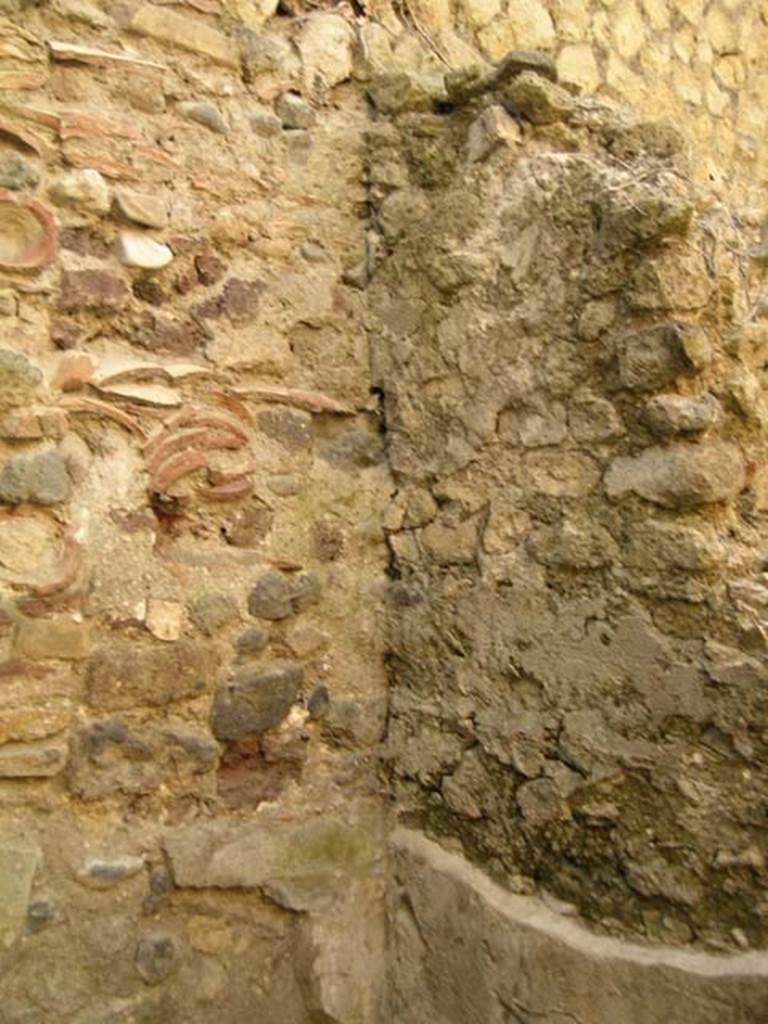 III.14/15, Herculaneum, April 2005. Room 12, south-west corner. Photo courtesy of Nicolas Monteix.