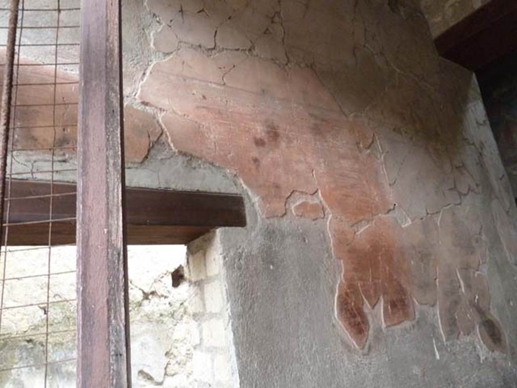 Ins. III 16, Herculaneum, September 2015. Room 1, with doorway to room 2, in south wall of entrance corridor.