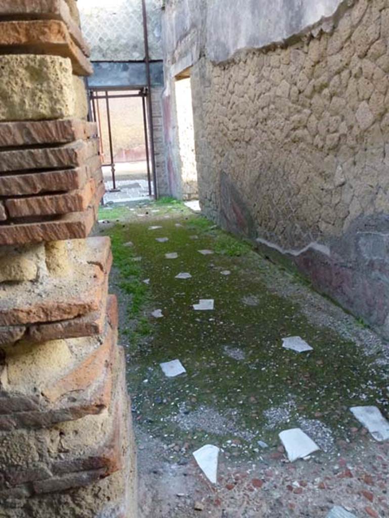 IV.1, Herculaneum, October 2012. Looking east along corridor 20 towards room 12, from entrance doorway.  Photo courtesy of Michael Binns.
