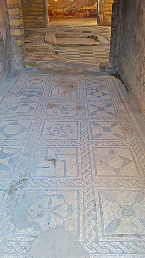 IV.2, Herculaneum, photo taken between October 2014 and November 2019. 
Looking east along entrance corridor towards atrium, from entrance doorway. Photo courtesy of Giuseppe Ciaramella.

