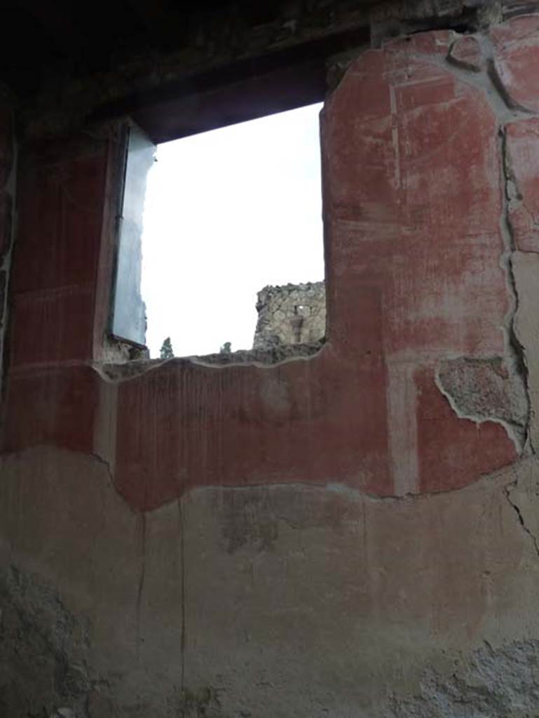 IV.4 Herculaneum. September 2015. Courtyard 3, window in east wall.