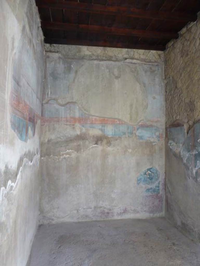 IV.4, Herculaneum, October 2014. Room 8, looking towards east wall of oecus. Photo courtesy of Michael Binns.