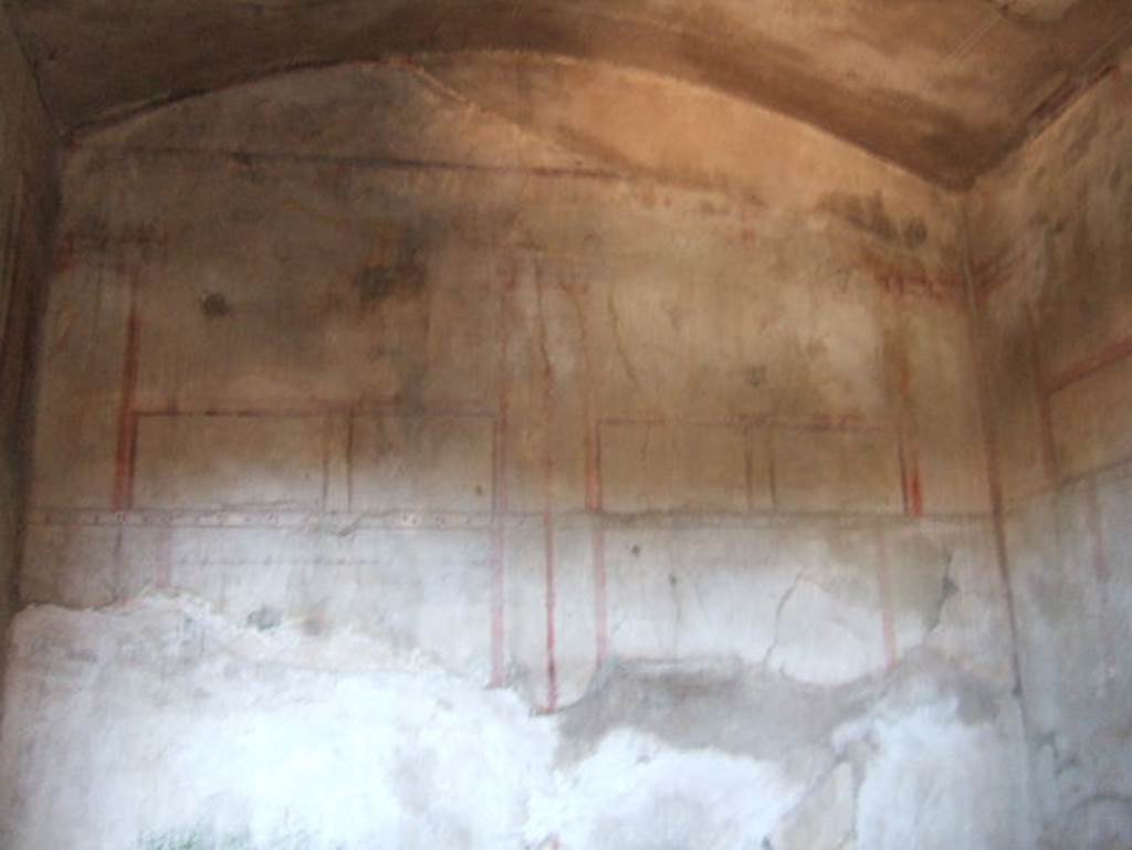 IV.4 Herculaneum. May 2006. Room 23, north wall of anteroom.