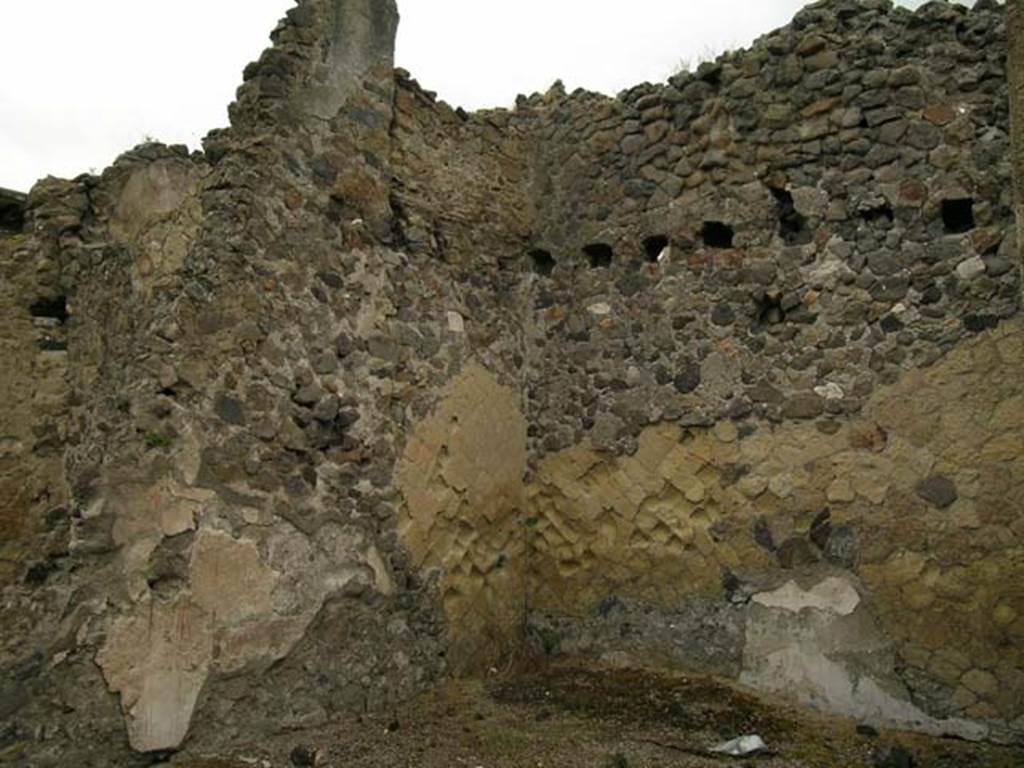 IV.6, Herculaneum, May 2005. Room 7, north-west corner. Photo courtesy of Nicolas Monteix.