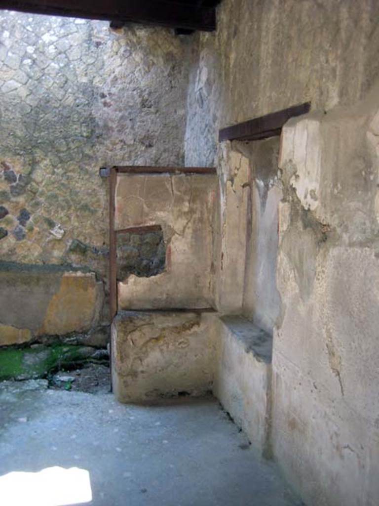 IV.14 Herculaneum. July 2009. Looking towards south-west corner with latrine at rear. Photo courtesy of sera Baker.
