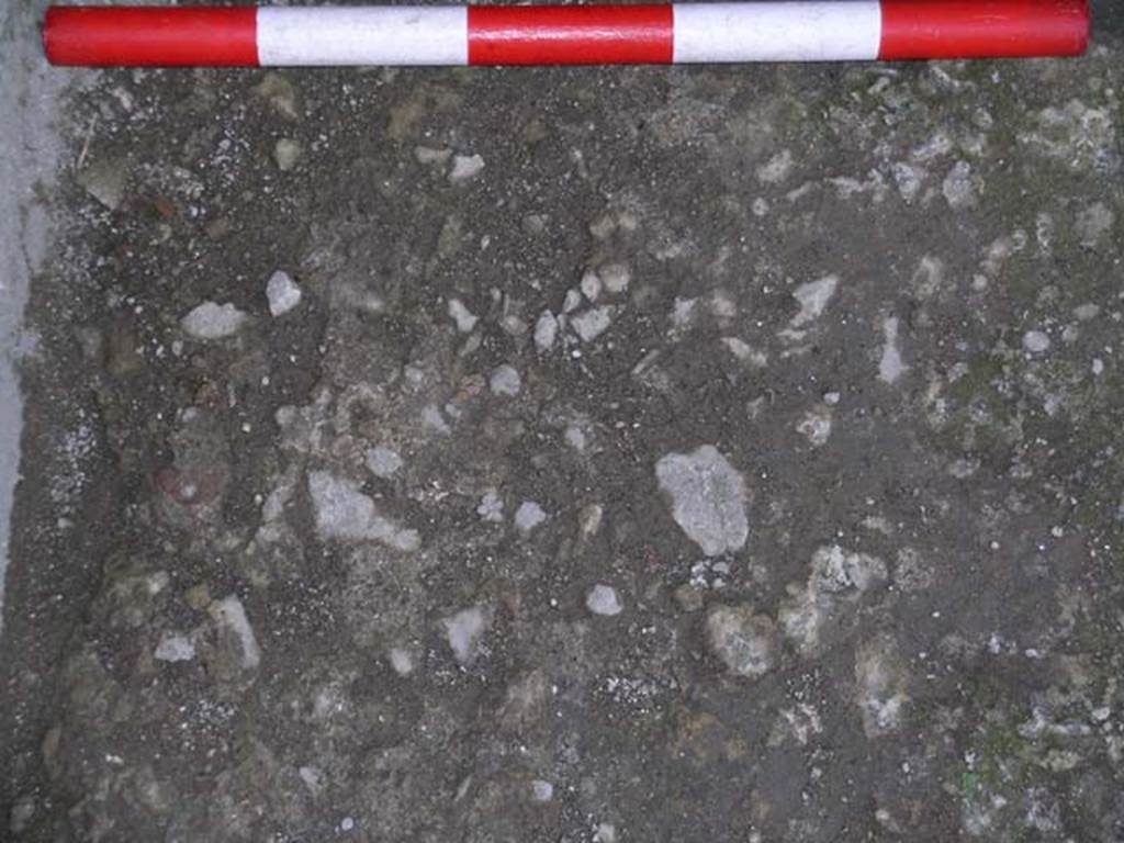 IV.17, Herculaneum, May 2004. Flooring at rear of bar. Photo courtesy of Nicolas Monteix.
