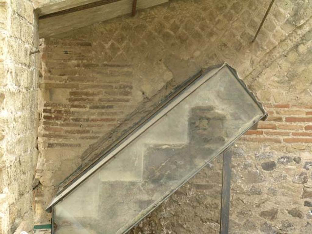 IV.20, Herculaneum, June 2005. Steps from street to upper floor, photo taken from IV.19. Photo courtesy of Nicolas Monteix.