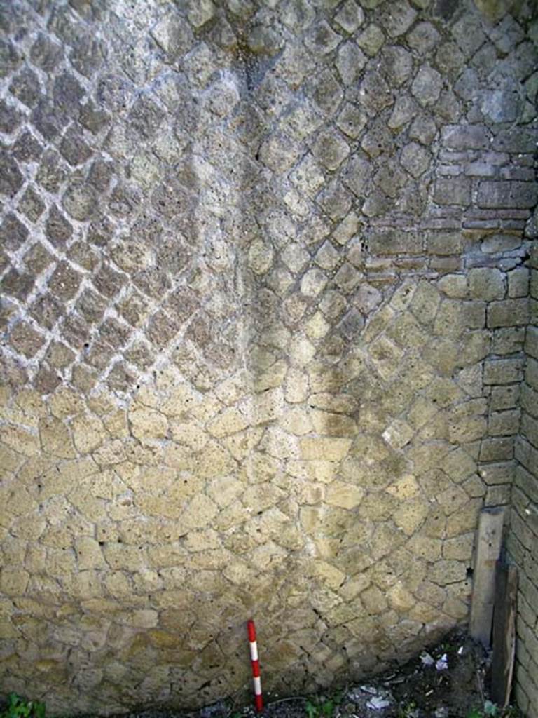 V.3, Herculaneum, May 2004. Room B, south wall in south-west corner of entrance corridor.
Photo courtesy of Nicolas Monteix.

