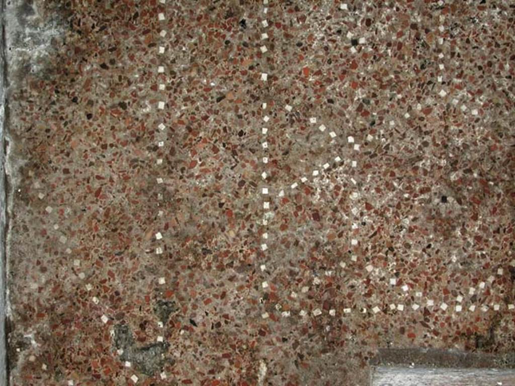 V.5, Herculaneum. September 2003. Room 2, detail of flooring. Photo courtesy of Nicolas Monteix.