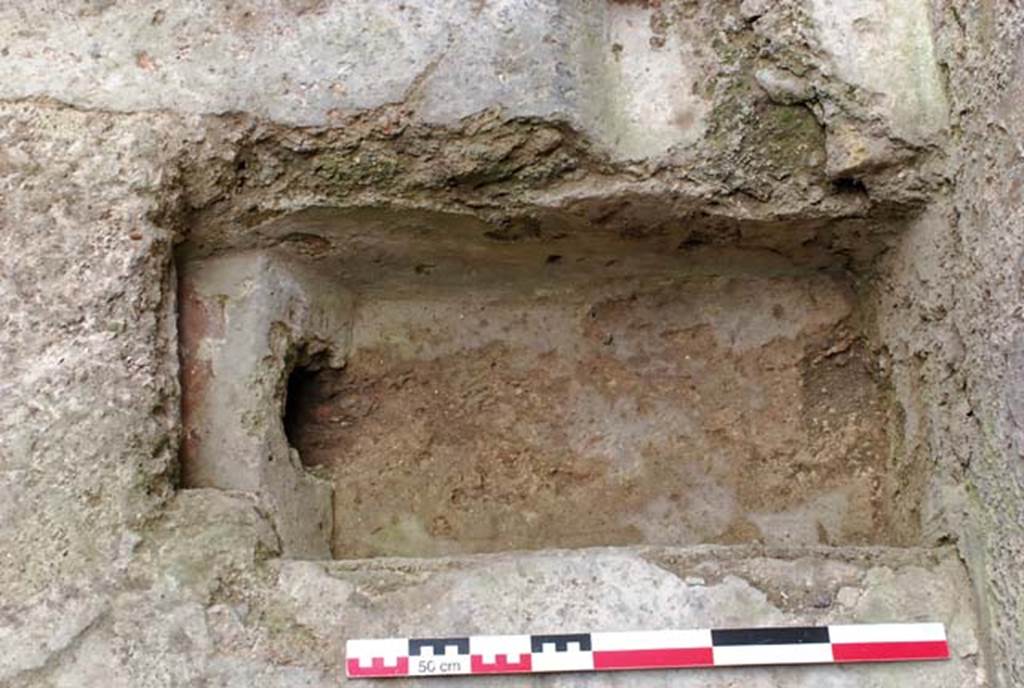 V.7, Herculaneum. November 2008. Looking north, detail from near east wall of internal courtyard.
Photo courtesy of Nicolas Monteix.
