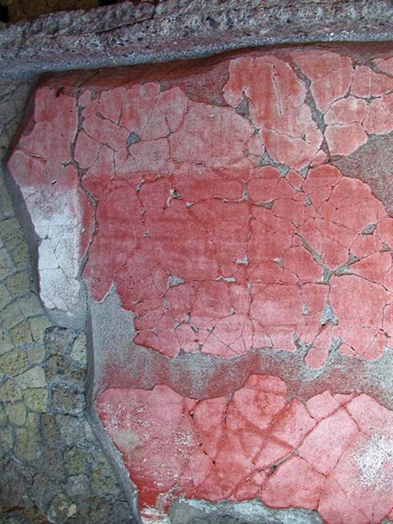 V.7, Herculaneum. September 2003. Upper north wall of upper room above cubiculum. Photo courtesy of Nicolas Monteix.

