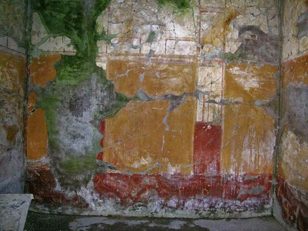 V.17, Herculaneum. May 2006. South wall of rear room. Photo courtesy of Nicolas Monteix.