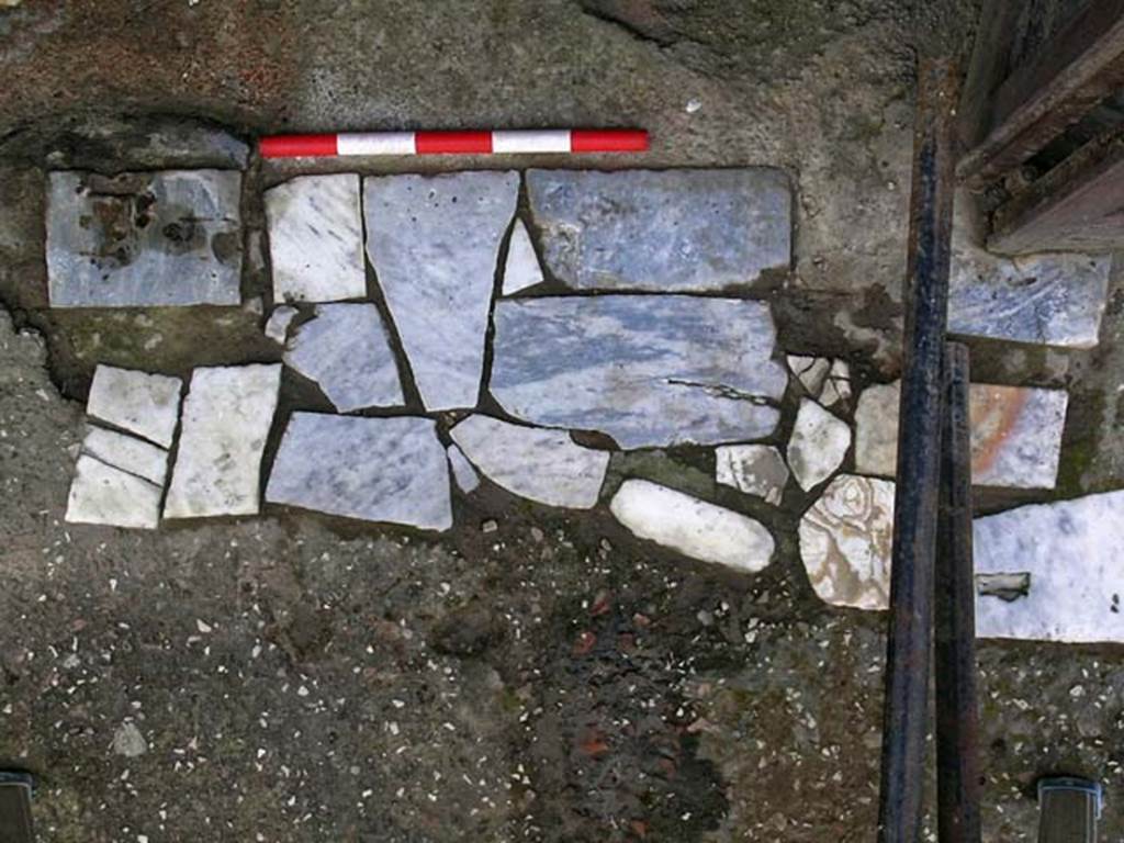 V.17/18, Herculaneum.  May 2004. Detail of doorway. Photo courtesy of Nicolas Monteix.