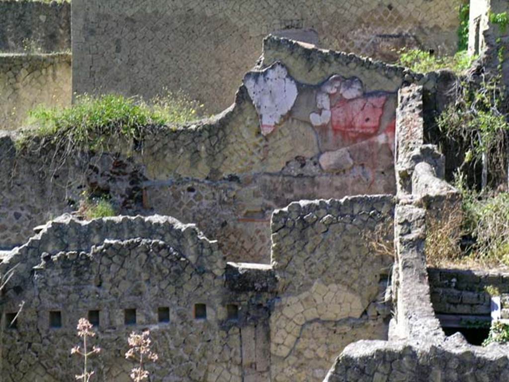 V.24, Herculaneum. May 2004. Looking west across V.23, in front, and two rear rooms of V.24, behind.
Photo courtesy of Nicolas Monteix.
