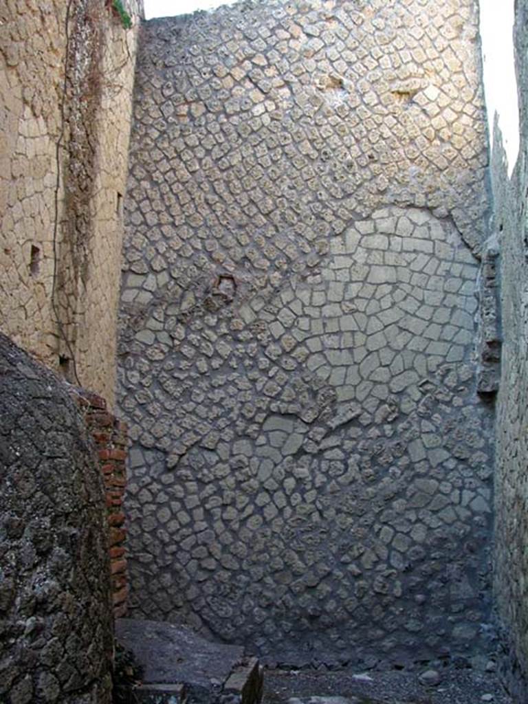 VI.1/7, Herculaneum. September 2003. Looking towards west wall of rear corridor on north side of baths.
Photo courtesy of Nicolas Monteix.
