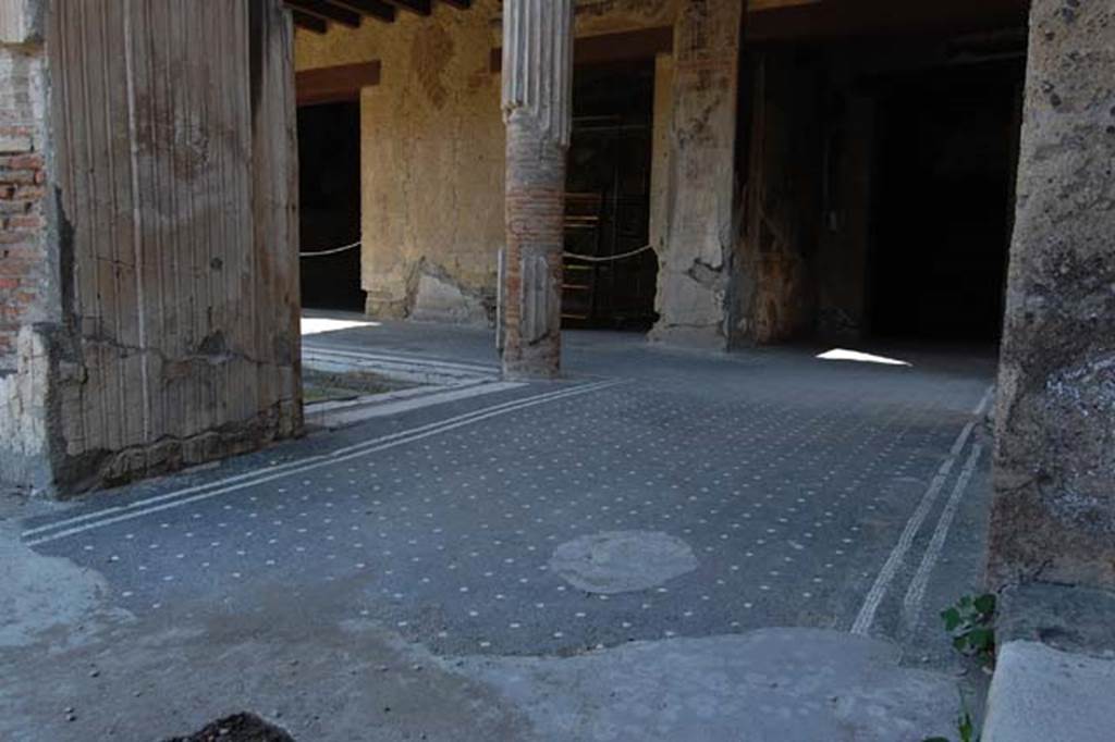 VI.13 Herculaneum. May 2011. Looking south-west across north portico. Photo courtesy of Nicolas Monteix.