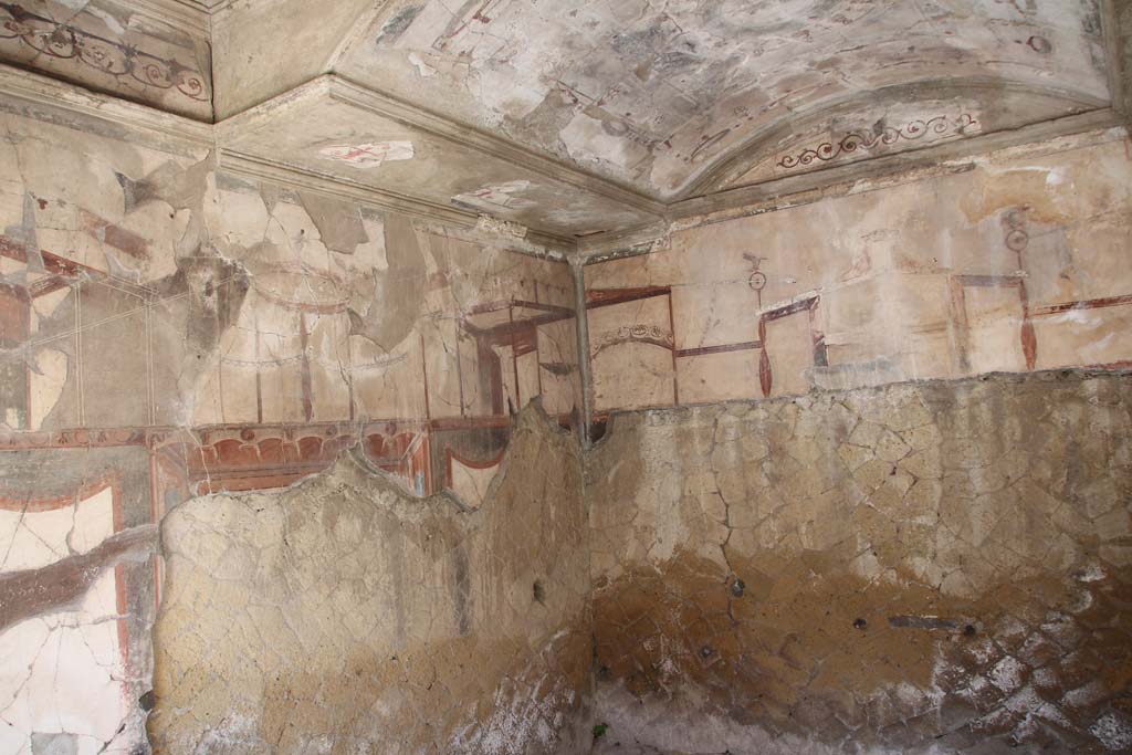 VI.13 Herculaneum, April 2014. Room 16, looking towards south-east corner. Photo courtesy of Klaus Heese. 

