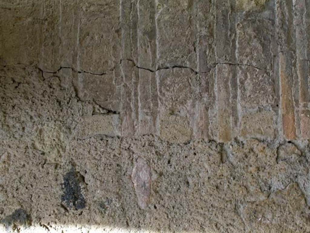 VI.17, Herculaneum. May 2005. Detail from north wall of stairway. Photo courtesy of Nicolas Monteix.