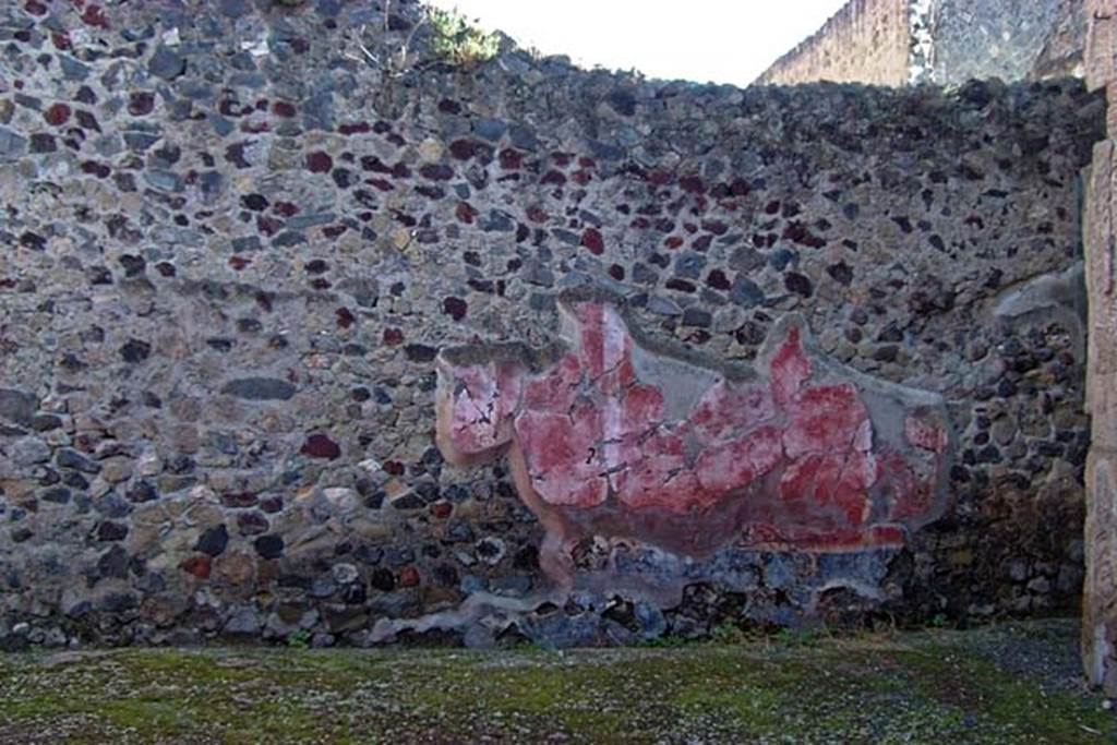 VI.17, Herculaneum. February 2003. East wall of atrium at south end. Photo courtesy of Nicolas Monteix.