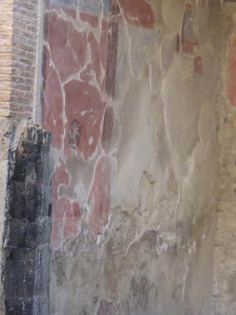 Ins. VI 17, Herculaneum, September 2015. East wall of tablinum.