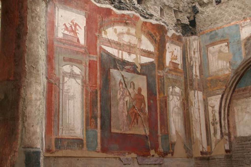 VI.21, Herculaneum. March 2008. Looking towards the east wall. Photo courtesy of Sera Baker.