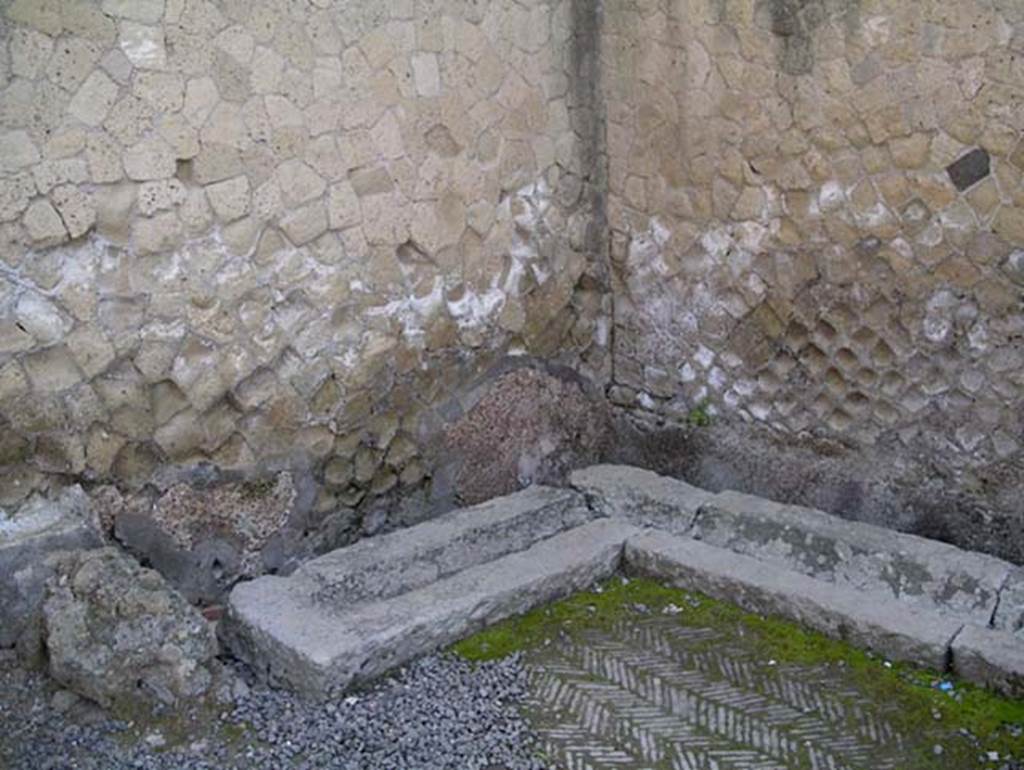 VI.31 Herculaneum, April 2005. Looking towards north-east corner of latrine. Photo courtesy of Michael Binns,