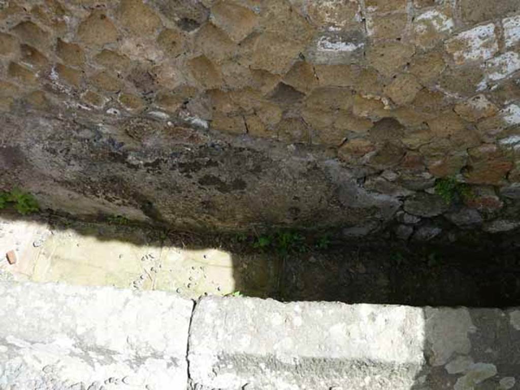 Ins. VI 31, Herculaneum, May 2010. Latrine