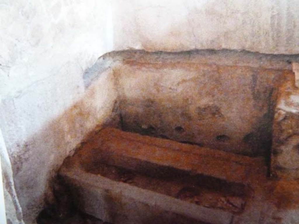 Ins. Orientalis I.1, Herculaneum. Looking towards latrine.
Photo by kind permission of Prof. Andrew Wallace-Hadrill.
See Wallace-Hadrill, A. (2011). Herculaneum, Past and Future. London, Frances Lincoln Ltd., (p.294)
