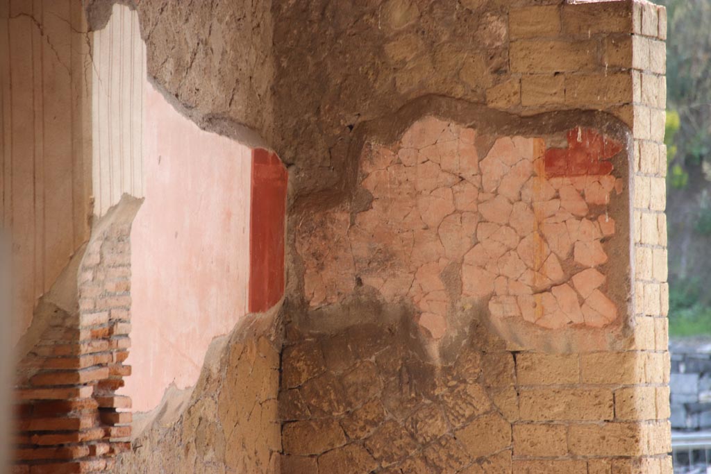 Ins. Orientalis I, 1, Herculaneum, October 2023. North-east corner, detail. Photo courtesy of Klaus Heese.