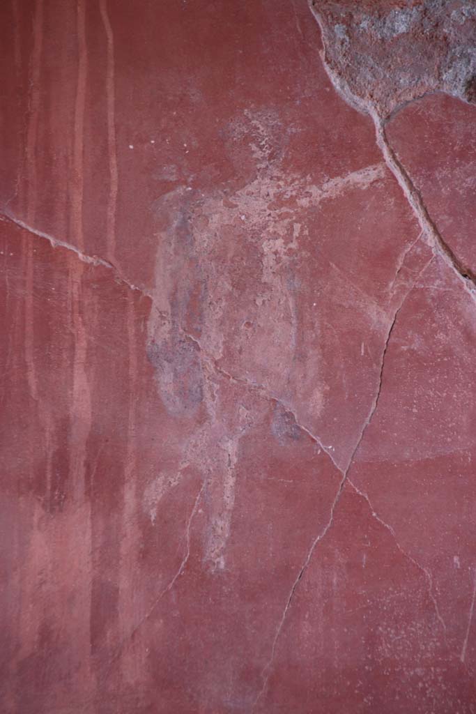 Ins. Or.I.2, Herculaneum. October 2020. Detail of painted panel on upper east wall in atrium. Photo courtesy of Klaus Heese.