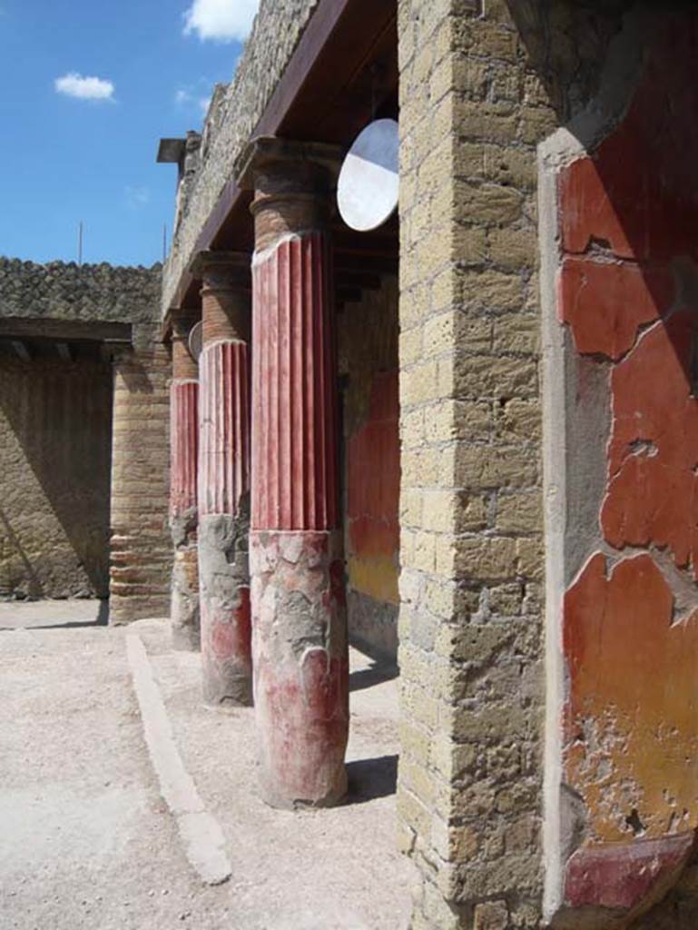 Ins. Or.I.2, Herculaneum. August 2013. Looking west along north side of atrium, from north ala. Photo courtesy of Buzz Ferebee.  
