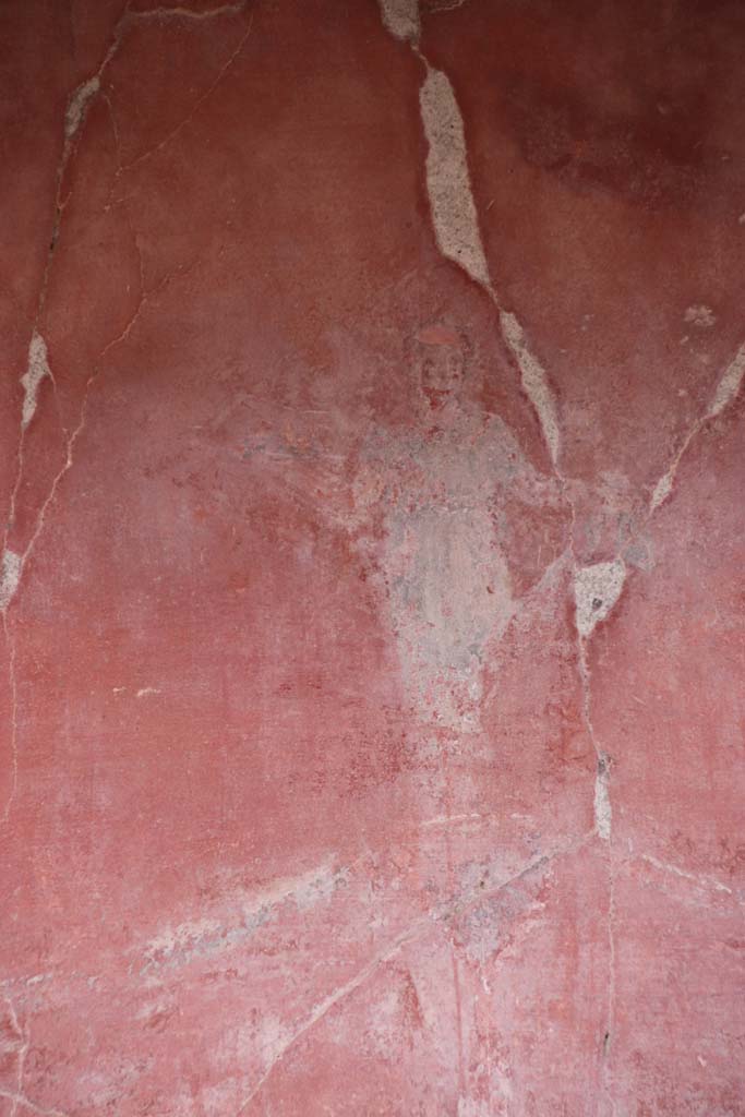 Ins. Or.I.2, Herculaneum. October 2020. Detail of figure in centre of north wall of north ala. Photo courtesy of Klaus Heese.   