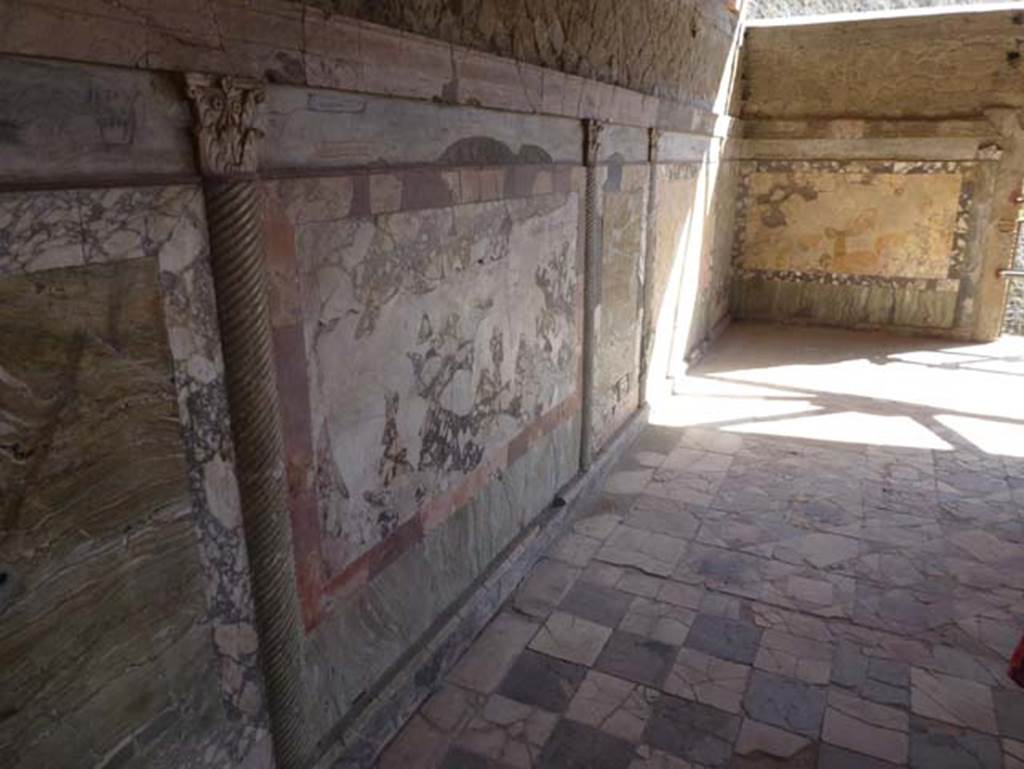 Ins. Or. 1. 2, Herculaneum. June 2012. Looking south along east wall of Marble Salon.
Photo courtesy of Michael Binns.
