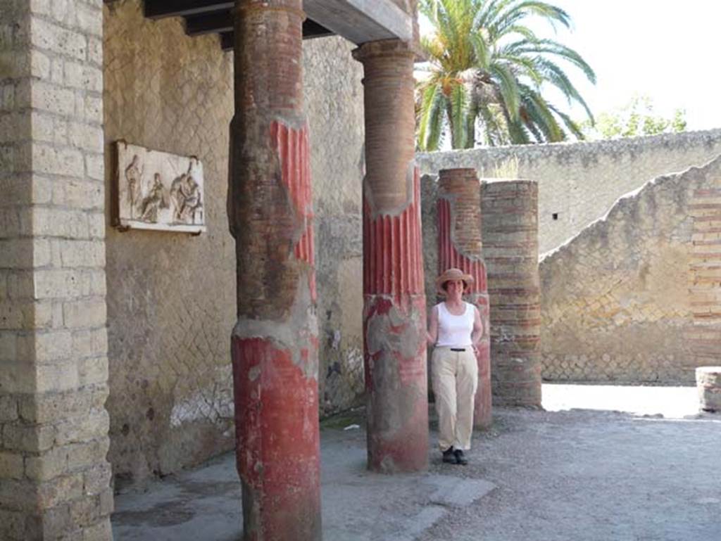 Ins. Or.I.2, Herculaneum. May 2009. Looking west across south side of atrium. Photo courtesy of Buzz Ferebee.
