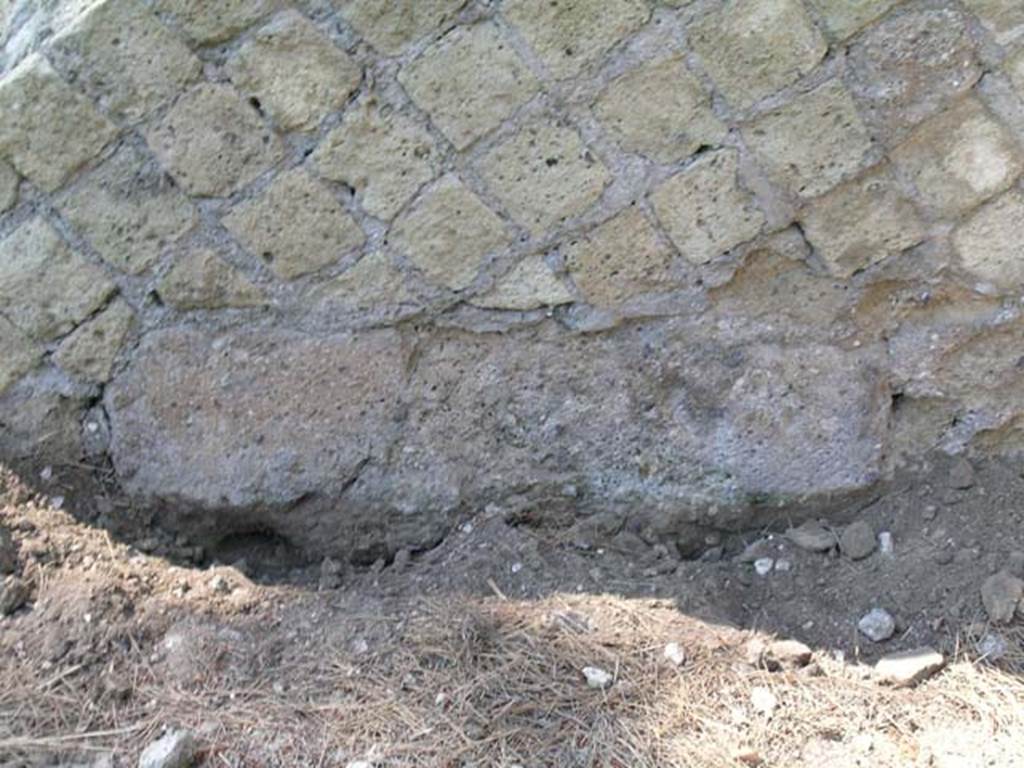 Ins. Or. II, 1ª, Herculaneum. June 2005. Detail from west wall. Photo courtesy of Nicolas Monteix.