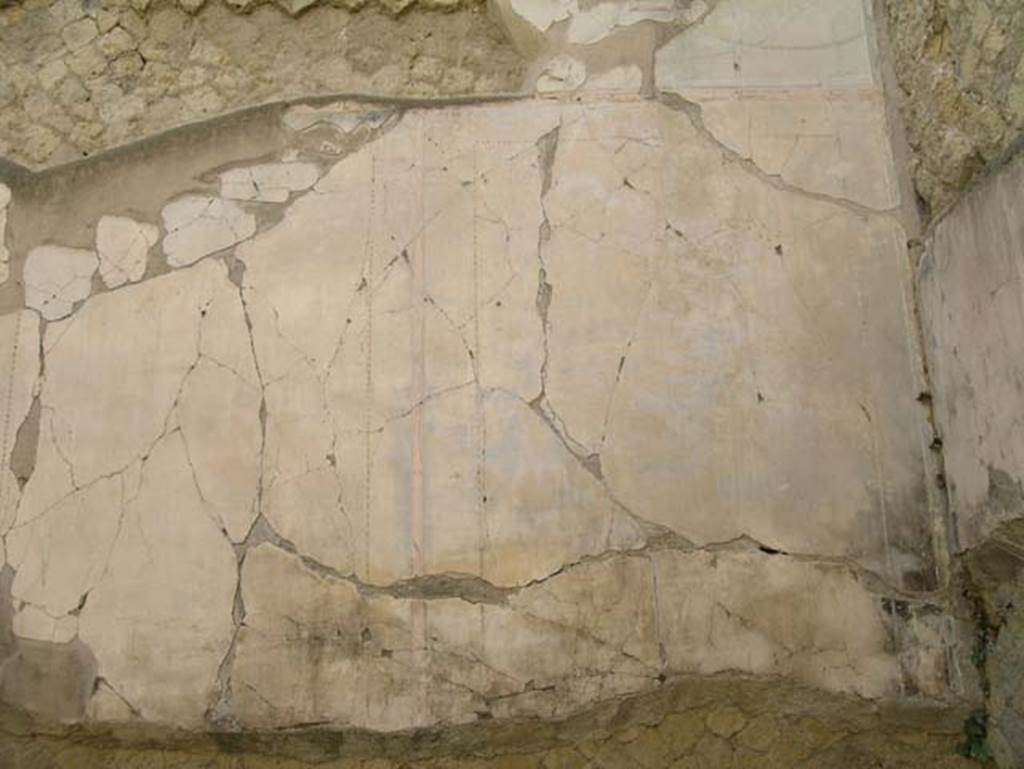 Ins Or II, 4, Herculaneum. June 2006. Room A, detail of decoration on south wall at west end.
Photo courtesy of Nicolas Monteix.
