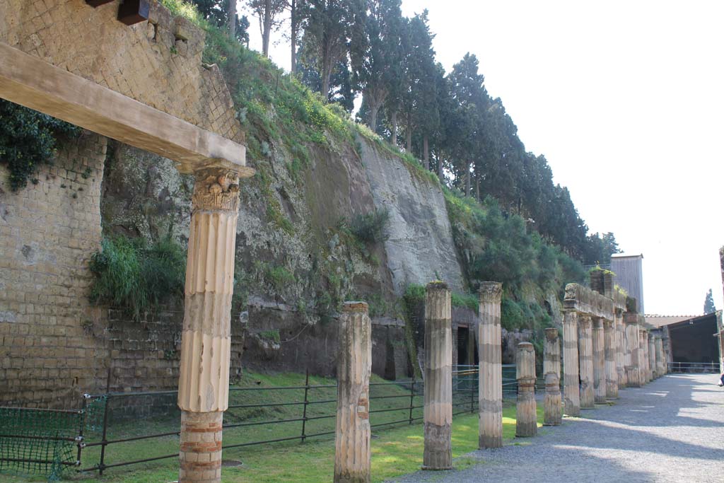 Ins. Or. II. 4, Herculaneum, March 2014. Looking south-east from the west portico.
Foto Annette Haug, ERC Grant 681269 DÉCOR

