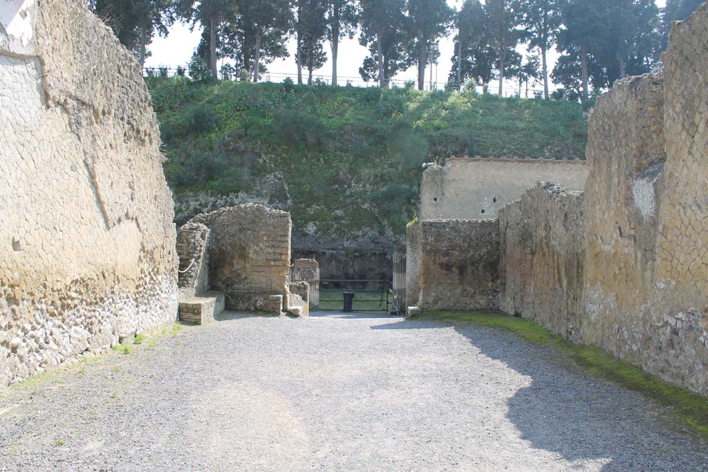 Ins. Orientalis II.4, Herculaneum, March 2014.  Looking east across large entrance hall.
Foto Annette Haug, ERC Grant 681269 DÉCOR

