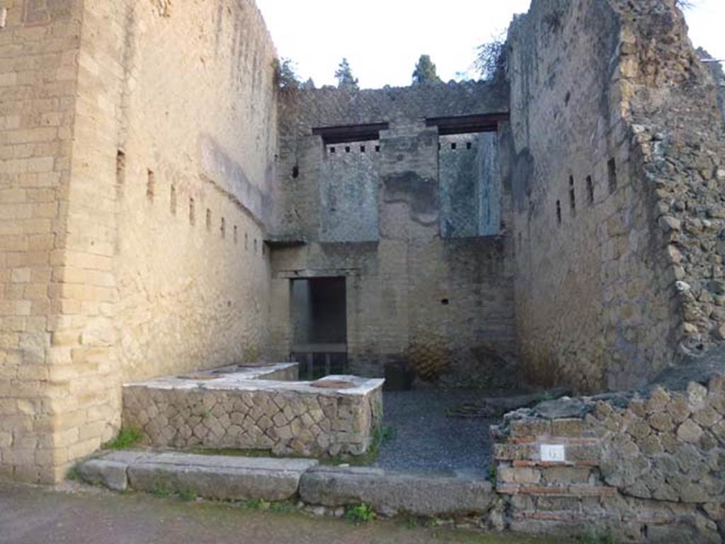 Ins. Orientalis II.6, Herculaneum, October 2012. Looking east to entrance doorway.
Photo courtesy of Michael Binns.
