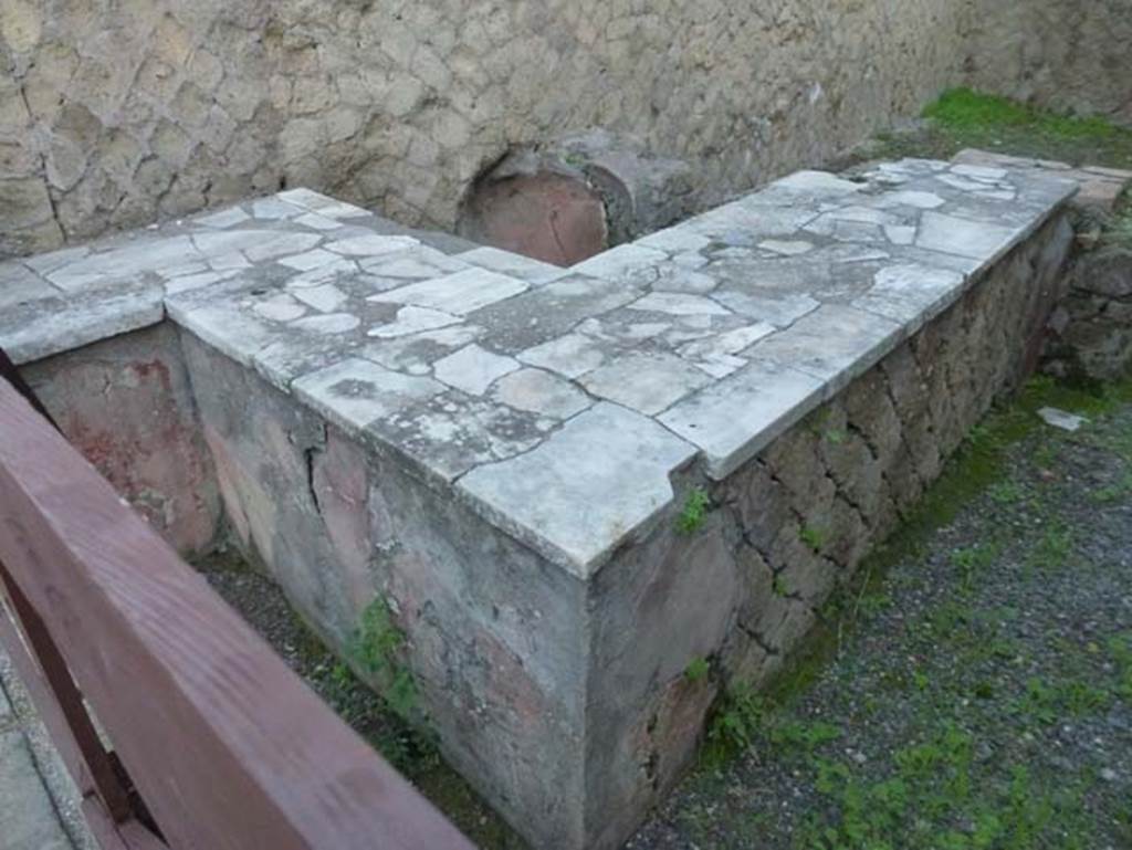 Ins. Orientalis II.13, Herculaneum. October 2012. Looking north-east across counter. Photo courtesy of Michael Binns.