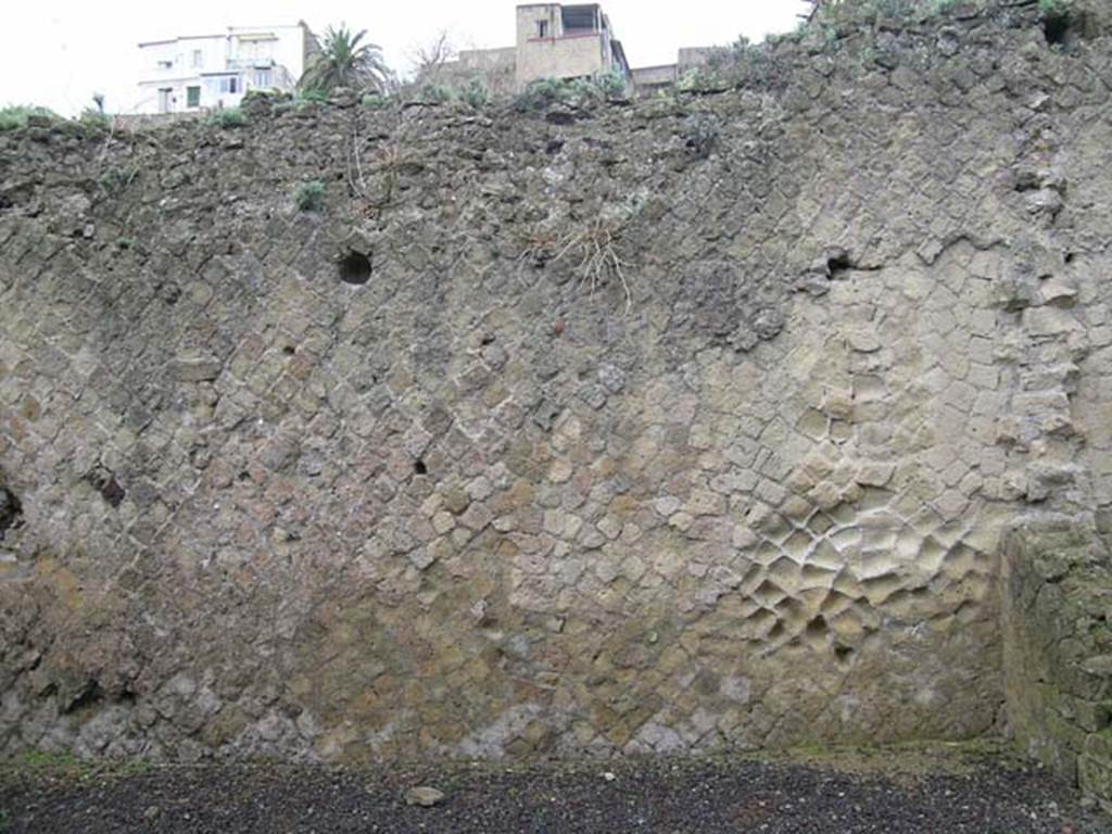 Ins. Or. II. 14, Herculaneum. December 2004. Looking towards east end of north wall. Photo courtesy of Nicolas Monteix.