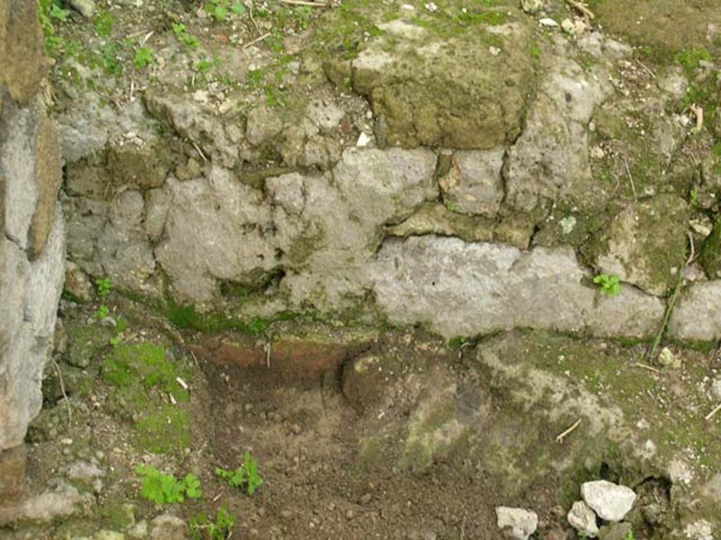 Ins Or II, 16, Herculaneum. December 2004.  Detail of step. Photo courtesy of Nicolas Monteix.