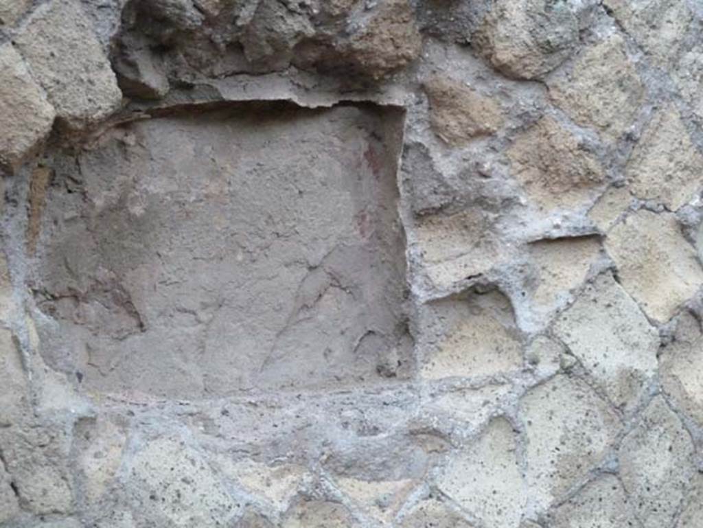 Ins. Orientalis II.18, Herculaneum. September 2015. Niche set into north wall.