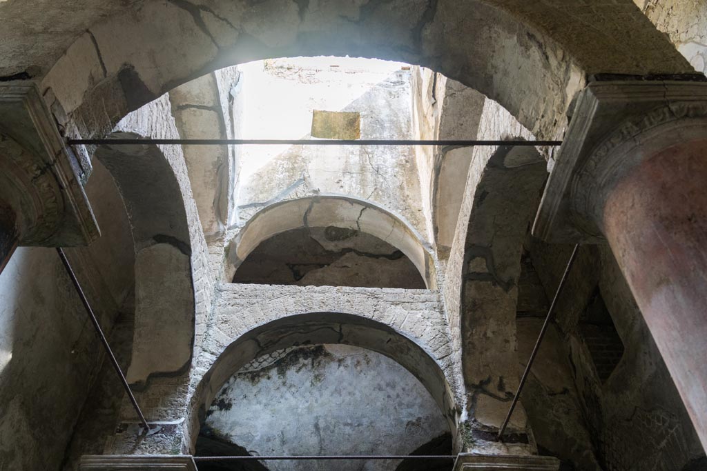 Herculaneum Suburban Baths. October 2023. Upper area of atrium. Photo courtesy of Johannes Eber. 

