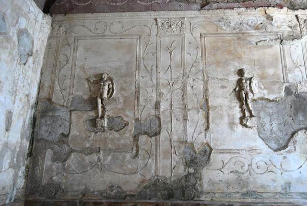 Suburban Baths, Herculaneum, April 2008. Looking towards north-east corner and east wall of tepidarium. Photo courtesy of Nicolas Monteix.
